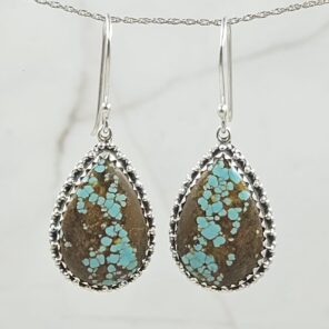 Mine 8 Turquoise 925 Sterling Silver Earring (REXT116-71)