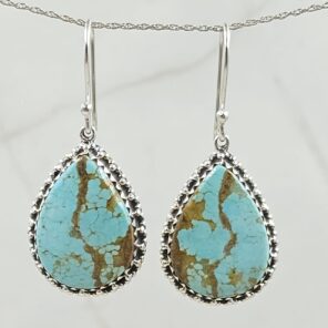 Mine 8 Turquoise 925 Sterling Silver Earring (REXT116-50)