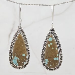 Mine 8 Turquoise 925 Sterling Silver Earring (REXT116-49)