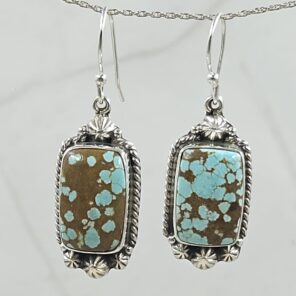Mine 8 Turquoise 925 Sterling Silver Earring (REXT116-41)