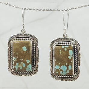 Mine 8 Turquoise 925 Sterling Silver Earring (REXT116-2)