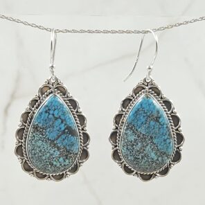 Mine 8 Turquoise 925 Sterling Silver Earring (REXT116-48)