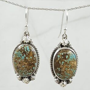 Mine 8 Turquoise 925 Sterling Silver Earring (REXT116-46)