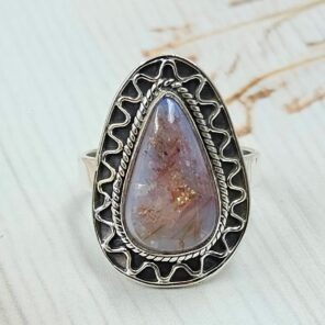 Australian Opal Size US 6 925 Sterling Silver Ring (RS9-312)