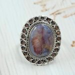 Australian Opal Size US 6 925 Sterling Silver Ring (RS9-323)