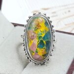 Apatite & Ruby Composite Size US 7 925 Sterling Silver Ring (RS9-285)