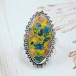 Apatite & Ruby Composite Size US 7 925 Sterling Silver Ring (RS9-292)