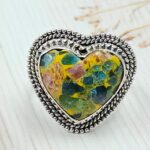 Apatite & Ruby Composite Size US 8 925 Sterling Silver Ring (RS9-302)