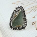 Imperial Jasper Size US 8 925 Sterling Silver Ring (REXT73-328)