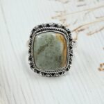 Imperial Jasper Size US 8 925 Sterling Silver Ring (REXT73-330)