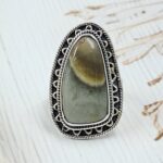 Imperial Jasper Size US 7 925 Sterling Silver Ring (REXT73-334)