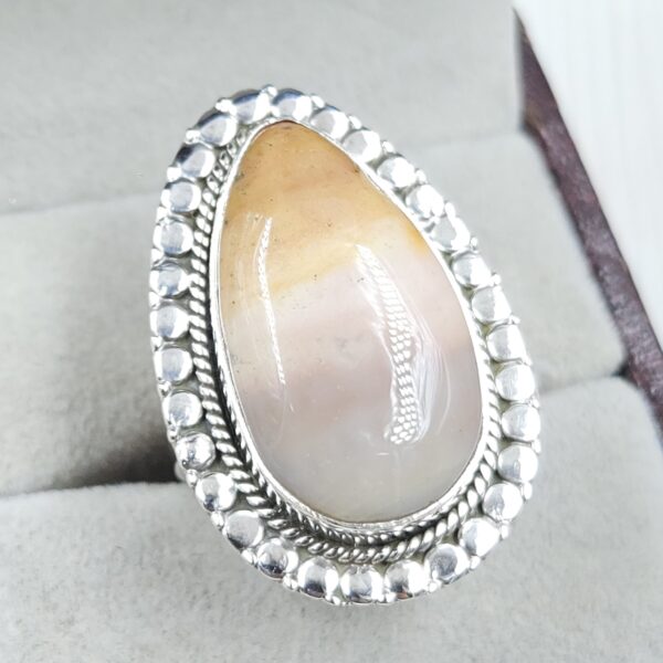 Picture Jasper Size US 9 925 Sterling Silver Ring (REXT73-316) - Image 2