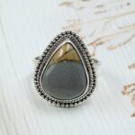 Imperial Jasper Size US 9 925 Sterling Silver Ring (REXT73-324)