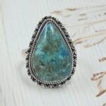 Peruvian Opal Size US 8 925 Sterling Silver Ring (RS49-100)
