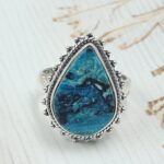 Peruvian Opal Size US 7 925 Sterling Silver Ring (RS49-113)