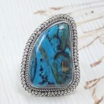 Peruvian Opal Size US 8 925 Sterling Silver Ring (RS49-94)