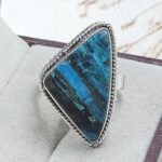 Peruvian Opal Size US 8 925 Sterling Silver Ring (RS49-93)