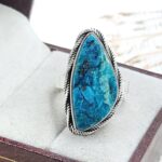 Peruvian Opal Size US 8 925 Sterling Silver Ring (RS49-92)