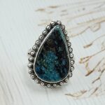 Peruvian Opal Size US 8 925 Sterling Silver Ring (RS49-95)