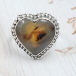 Montana Agate Size US 10 925 Sterling Silver Ring (RS10-342)