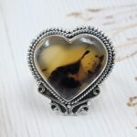 Montana Agate Size US 10 925 Sterling Silver Ring (RS10-344)