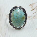 Kingman Turquoise Size US 11 925 Sterling Silver Ring (RS7-335)