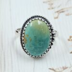 Kingman Turquoise Size US 11 925 Sterling Silver Ring (RS7-333)