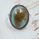 Kingman Turquoise Size US 11 925 Sterling Silver Ring (RS7-332)