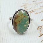 Kingman Turquoise Size US 10 925 Sterling Silver Ring (RS7-304)
