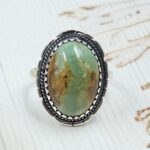 Kingman Turquoise Size US 11 925 Sterling Silver Ring (RS7-323)