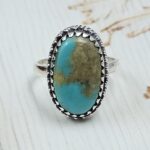 Kingman Turquoise Size US 7 925 Sterling Silver Ring (RS7-288)