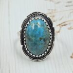 Kingman Turquoise Size US 9 925 Sterling Silver Ring (RS7-291)
