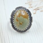 Kingman Turquoise Size US 7 925 Sterling Silver Ring (RS7-280)