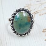 Kingman Turquoise Size US 11 925 Sterling Silver Ring (RS7-326)