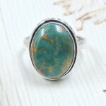 Kingman Turquoise Size US 9 925 Sterling Silver Ring (RS7-292)