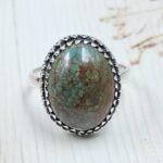 Kingman Turquoise Size US 10 925 Sterling Silver Ring (RS7-315)