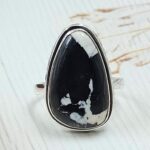 White Buffalo Turquoise Size US 9 925 Sterling Silver Ring (REXT45-241)