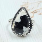 White Buffalo Turquoise Size US 7 925 Sterling Silver Ring (REXT45-245)