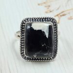 White Buffalo Turquoise Size US 7 925 Sterling Silver Ring (REXT45-246)