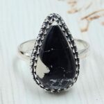 White Buffalo Turquoise Size US 9 925 Sterling Silver Ring (REXT45-251)