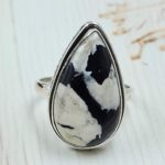 White Buffalo Turquoise Size US 7 925 Sterling Silver Ring (REXT45-252)