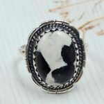 White Buffalo Turquoise Size US 7 925 Sterling Silver Ring (REXT45-254)