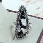 White Buffalo Turquoise Size US 7 925 Sterling Silver Ring (REXT45-272)