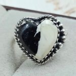 White Buffalo Turquoise Size US 7 925 Sterling Silver Ring (REXT45-290)