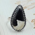 White Buffalo Turquoise Size US 7 925 Sterling Silver Ring (REXT45-298)