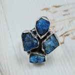 Raw Apatite 925 Sterling Silver Ring (REXT121-72)