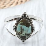 Mine 8 Turquoise 925 Sterling Silver Bangle (RSB2-233)