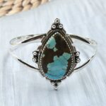 Mine 8 Turquoise 925 Sterling Silver Bangle (RSB2-249)