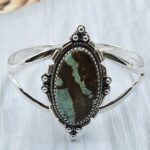 Mine 8 Turquoise 925 Sterling Silver Bangle (RSB2-229)