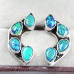 Aurora Opal 925 Sterling Silver Aurora Opal Earring (RS29-309)